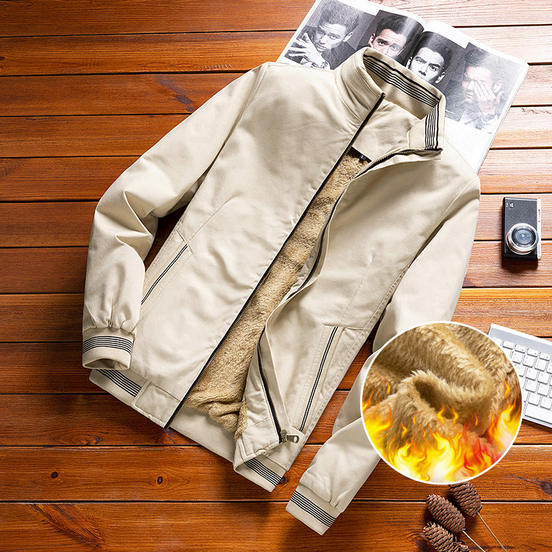 Men's Windproof Casual Bomber Jacket with Thermo Teddy Lining Mune Fashion