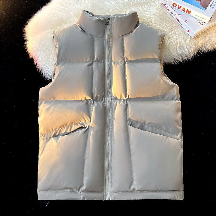 Women's Reversible Vest with High Collar Mune Fashion