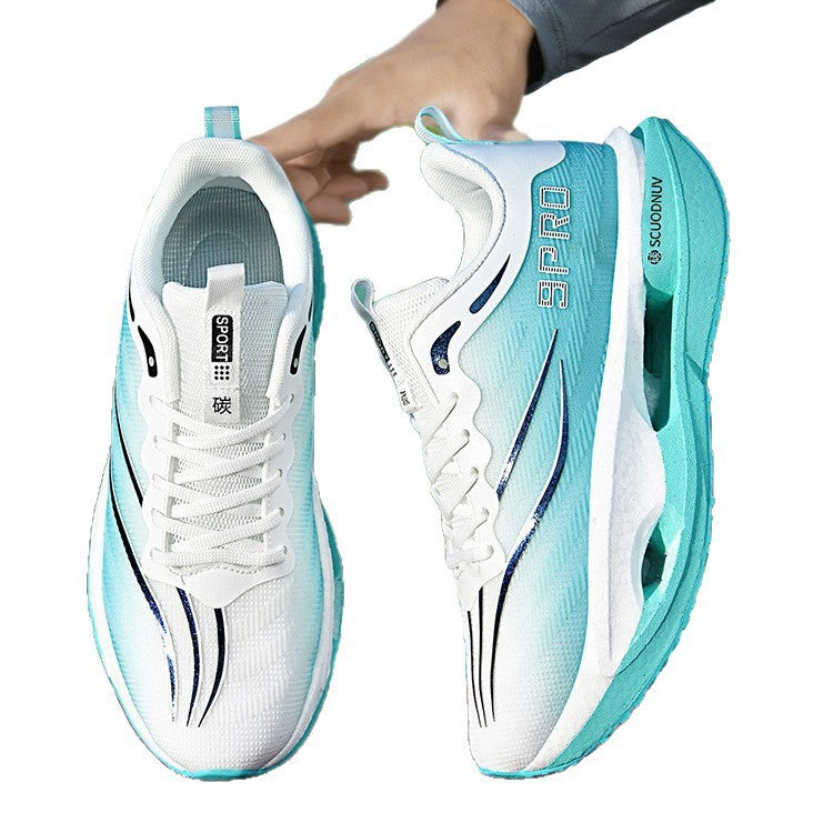 Unisex lightweight running shoes with cushioning platform sole and breathable upper material Mune Fashion
