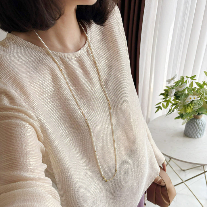 Women Elegant, airy long-sleeve blouse Drune