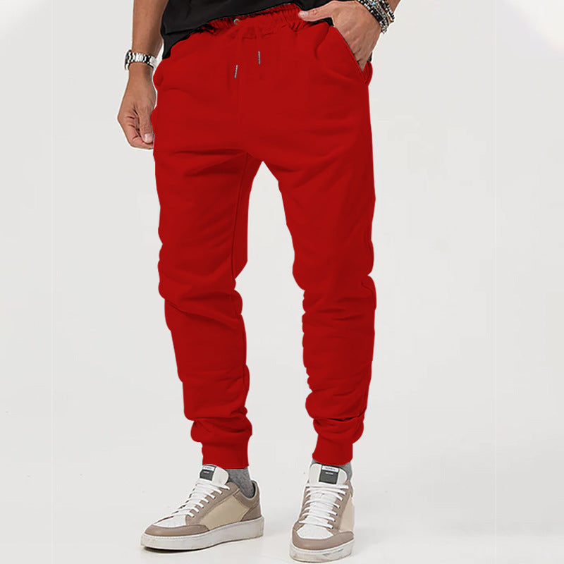 Men's jersey sweatpants in a tapered cut with concealed drawstring and shape-stable ankle cuffs Mune Fashion