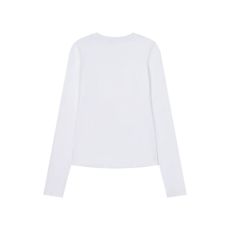 Women's Long Sleeve Shirt with Decorative Cord and Button Application Mune Fashion