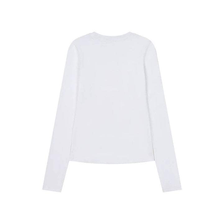 Women's Long Sleeve Shirt with Decorative Cord and Button Application Mune Fashion