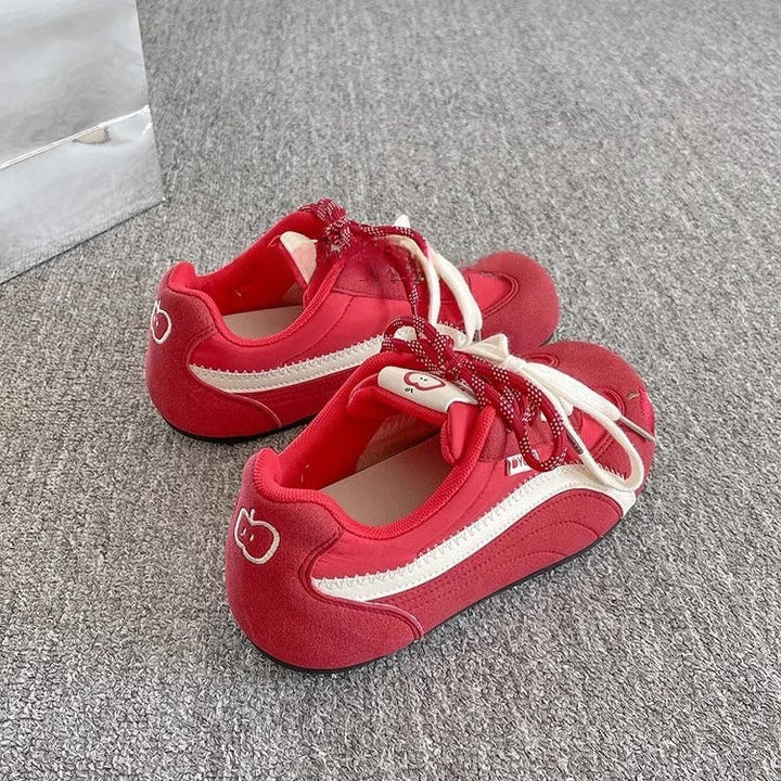 Women's Sporty Sneakers with Innovative Lacing and Colorful Design Mune Fashion