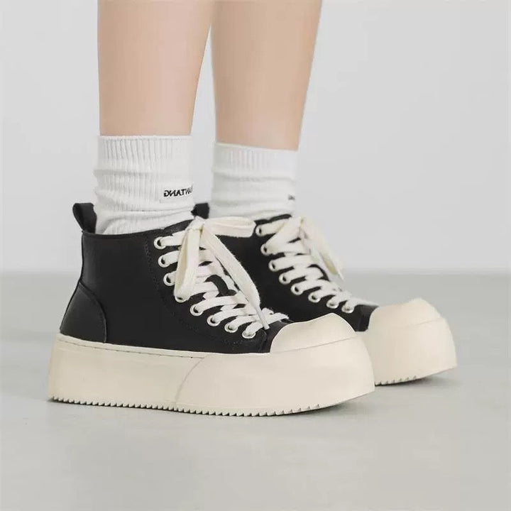Women High Platform Sneakers with Robust Profile and Sporty Design Mune Fashion