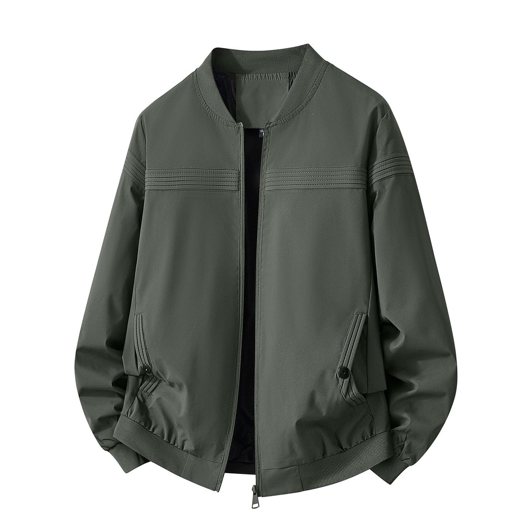 Men's Fashionable Bomber Jacket with Practical Zipper Mune Fashion