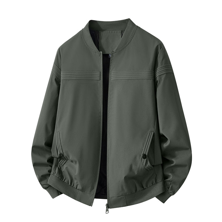 Men's Fashionable Bomber Jacket with Practical Zipper Mune Fashion