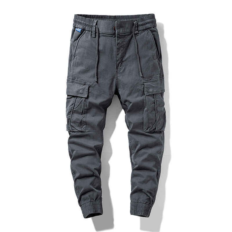 Herren Cargo-Jogginghose im Utility-Style mit Tunnelzugbund, Multifachtaschen und gerippten Bündchen Mune Fashion