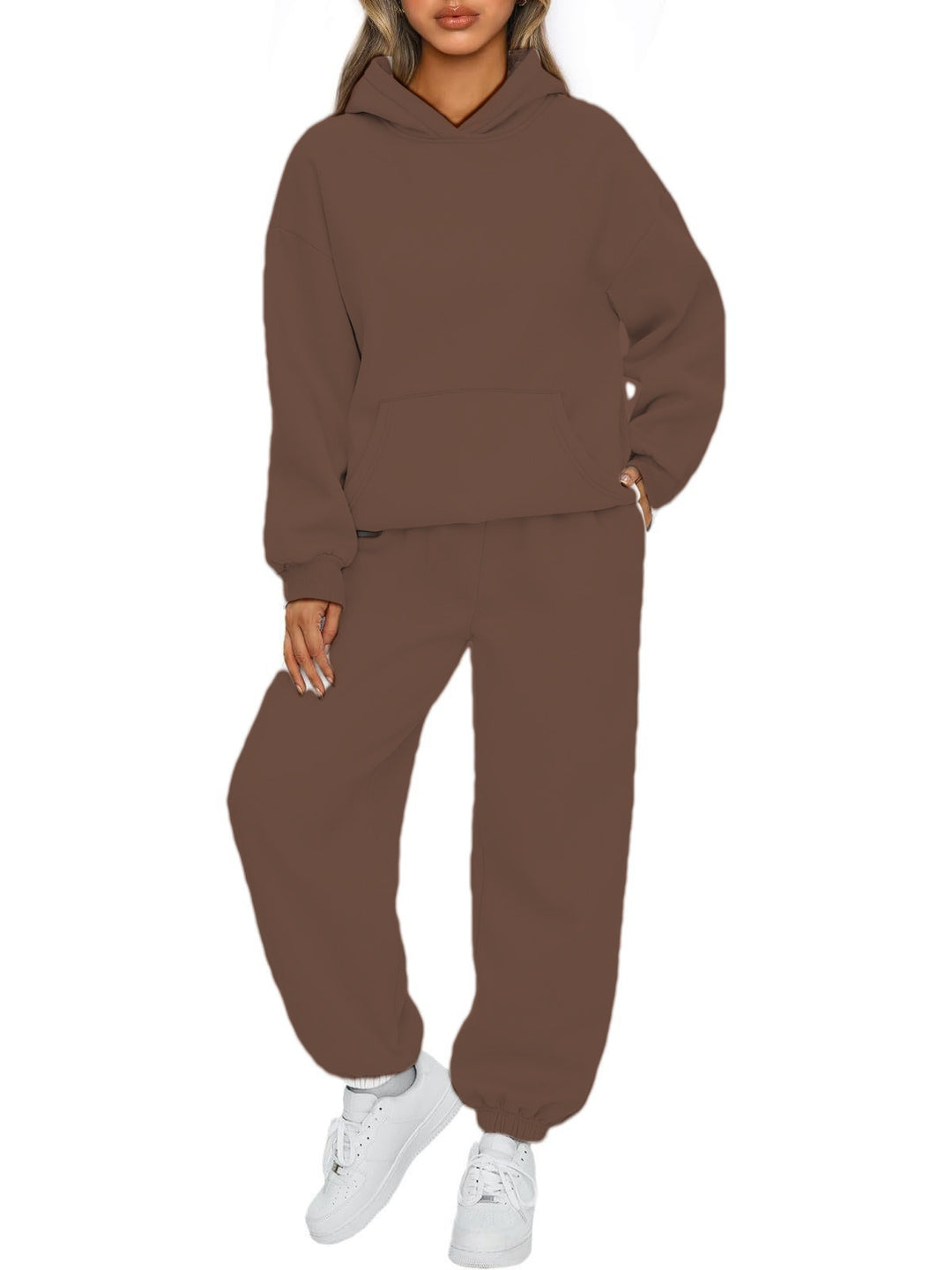 Ladies nan oversized hoodie and jogger set made of soft cotton blend Mune Fashion