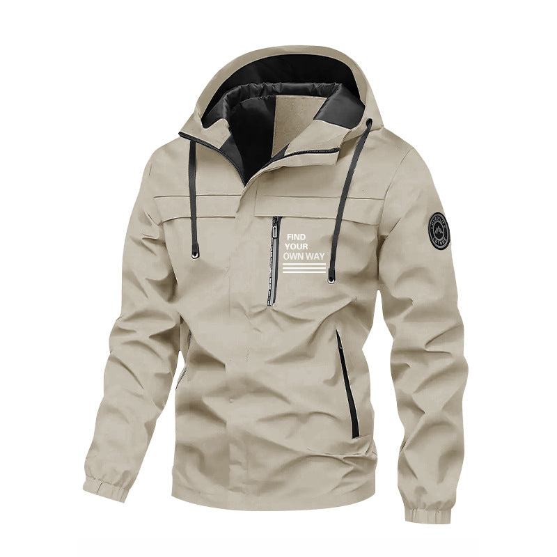 Men's functional jacket with high collar Mune Fashion
