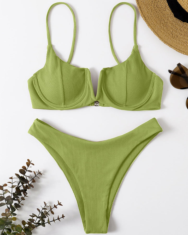 Women Push-Up Bikini with structured texture Mune Fashion