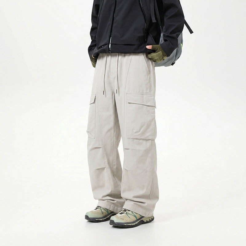 Herren Baggy-Cargo-Hose mit tiefem Schritt, Oversized-Silhouette und aufgesetzten Utility-Taschen Mune Fashion