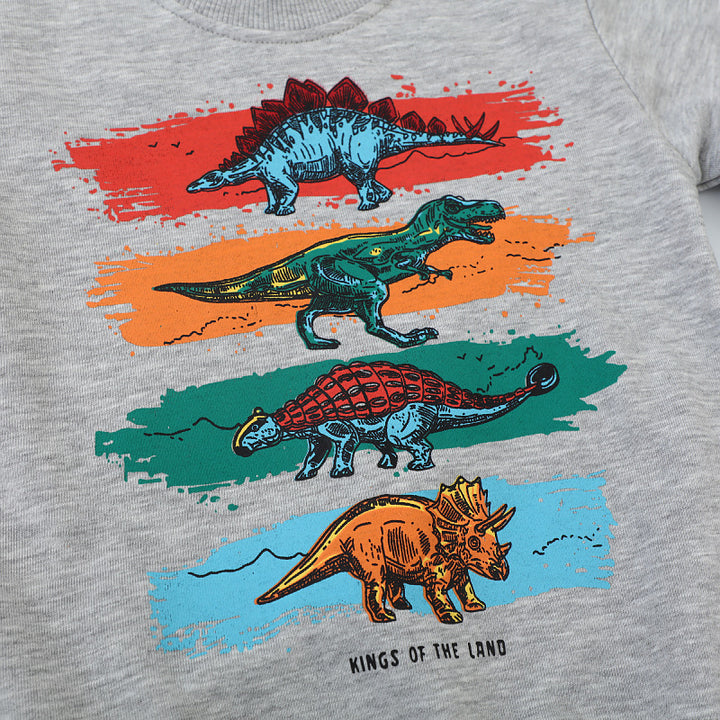 Boys sweatshirt with vibrant dinosaur motif Mune Fashion