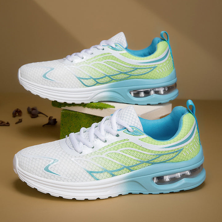 Women's breathable running sneakers with air chamber cushioning and padded memory footbed Mune Fashion