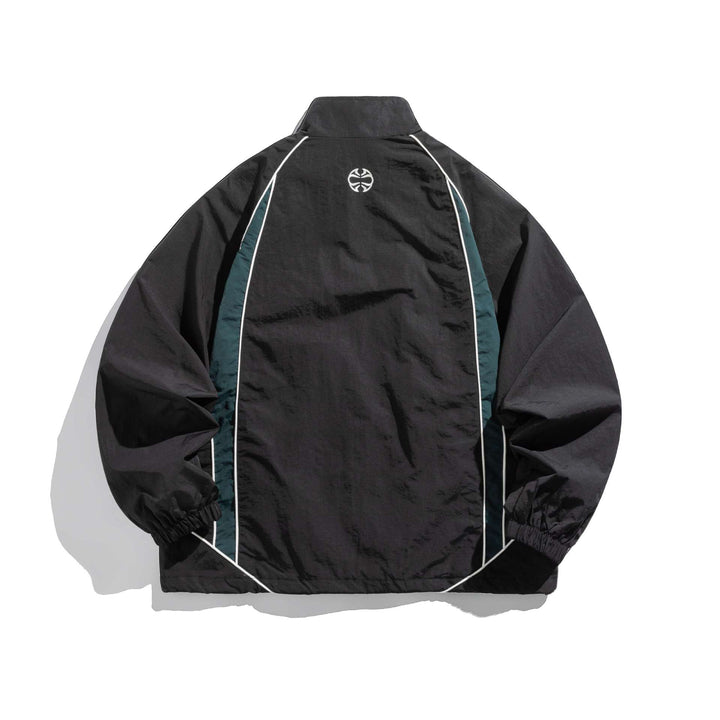 Unisex Lightweight Boxy Track Jacket with Contrast Piping Mune Fashion