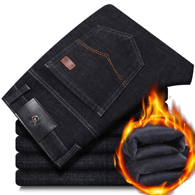 Mune | Men's warm padded jeans pants with classic cut