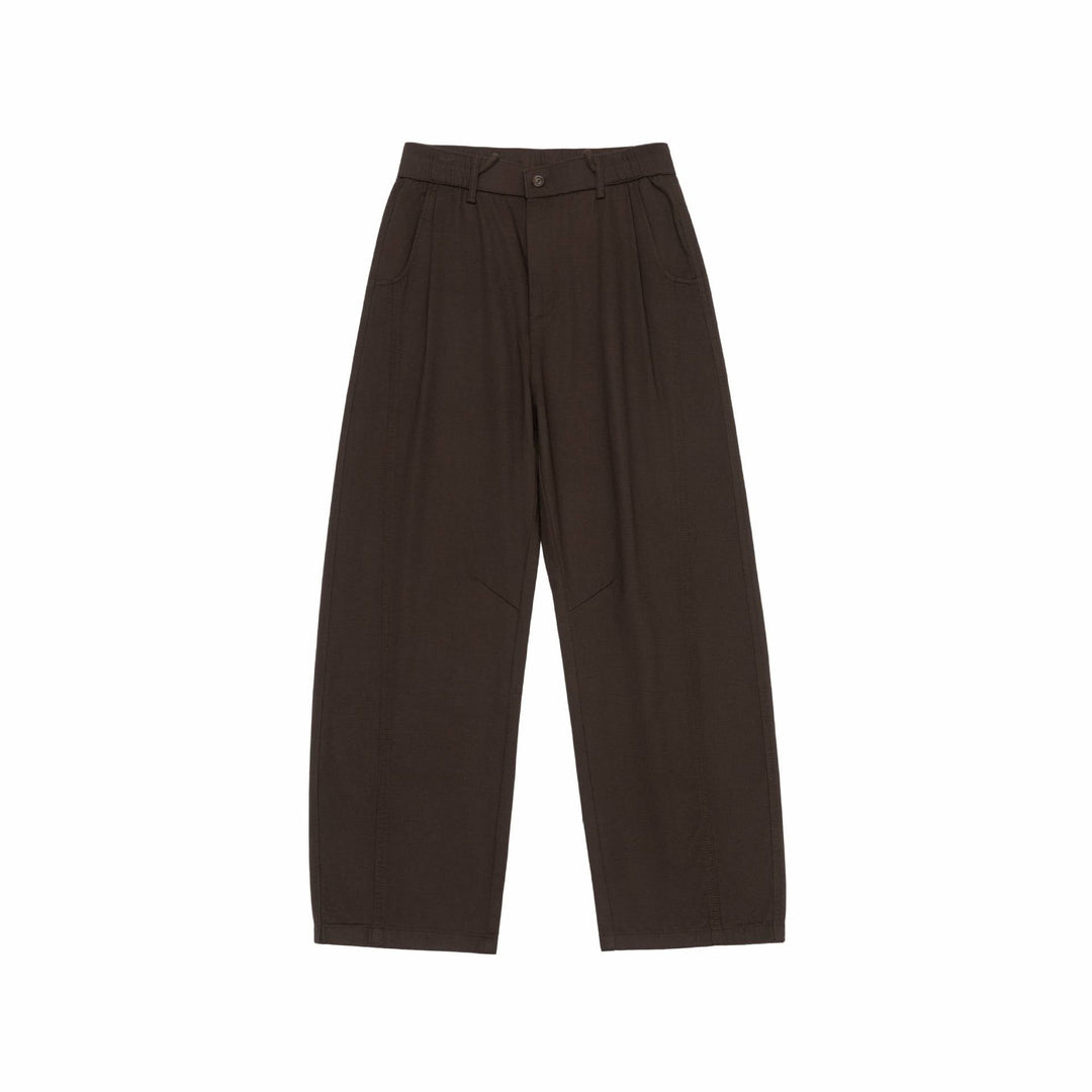 Women's High-waisted Culotte Cargo Pants with distinctive seam detailing and elastic back waistband Mune Fashion