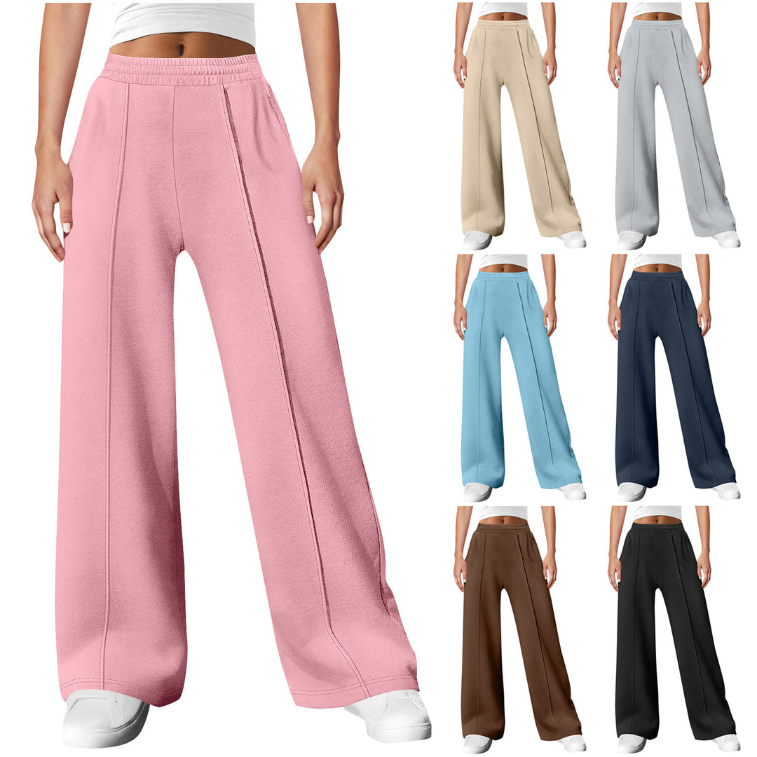 Women's elegant pleated trousers with high comfort waistband, crease and side inseam pockets Mune Fashion