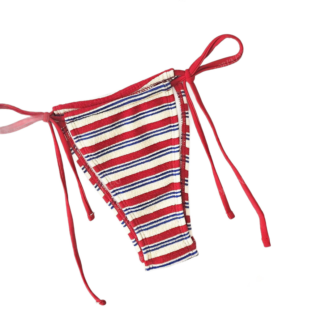 Women's Triangle Bikini Set with Playful Design and Adjustable Straps Mune Fashion