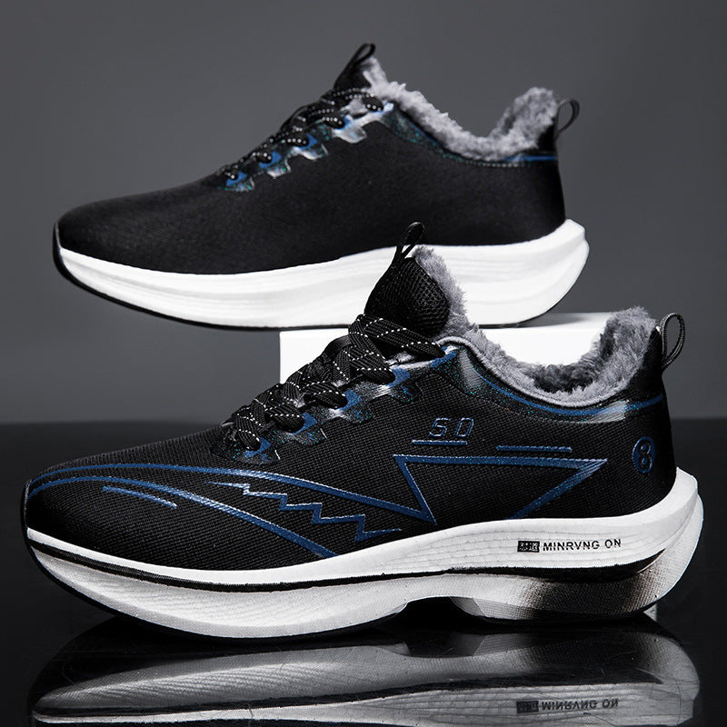 Women's non-insulated thermo sneakers with teddy lining, shock-absorbing wedge sole, and slip-resistant outsole Mune Fashion