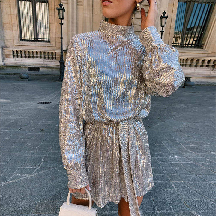 Women's Glittering Cocktail Dress Mune