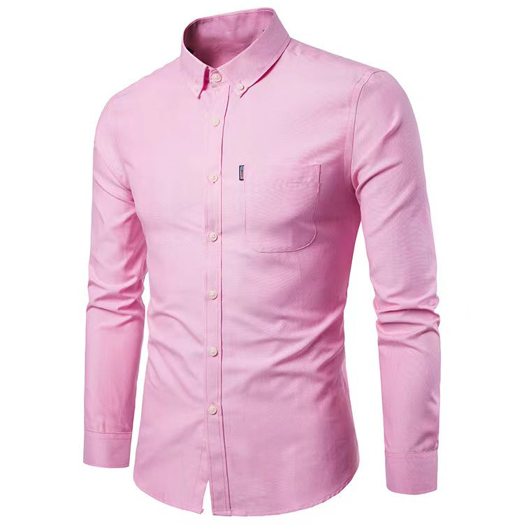 Men's tailored Oxford shirt with button-down collar and chest pocket Mune Fashion