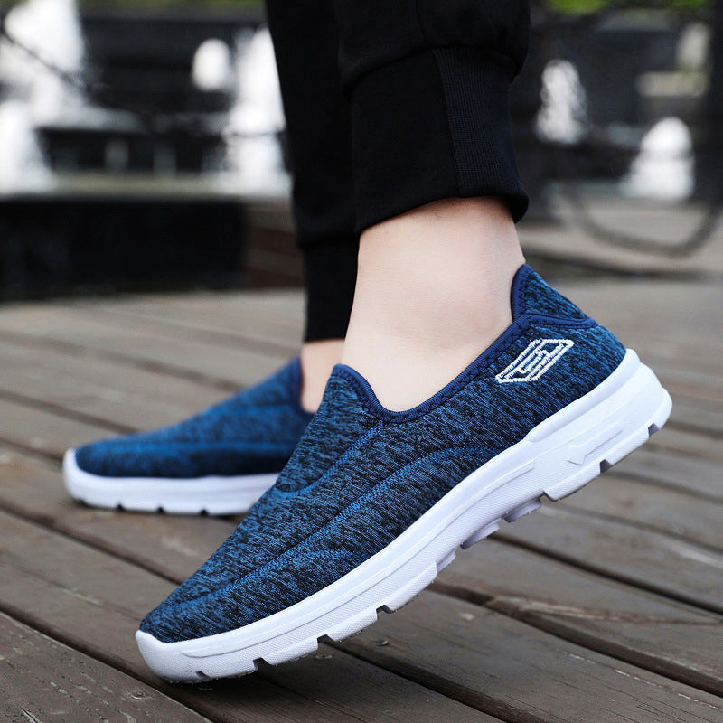 Women's lightweight slip-on knit sneakers with elastic entry, cushioned comfort midsole, and non-slip tread outsole Mune Fashion