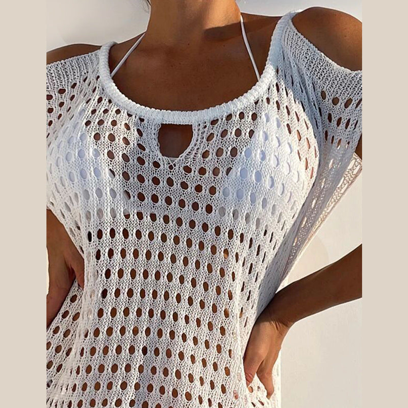Ladies transparent net dress with cut-out details Mune Fashion