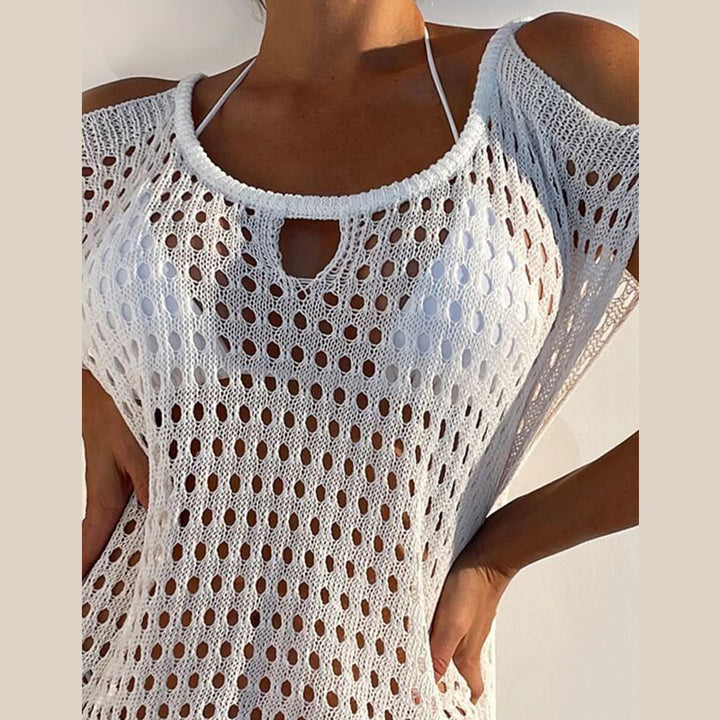 Ladies transparent net dress with cut-out details Mune Fashion