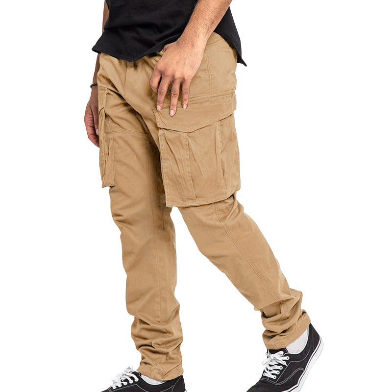 Men's utilitarian cargo pants with extra large flap pockets, tapered leg and reinforced seams Mune Fashion