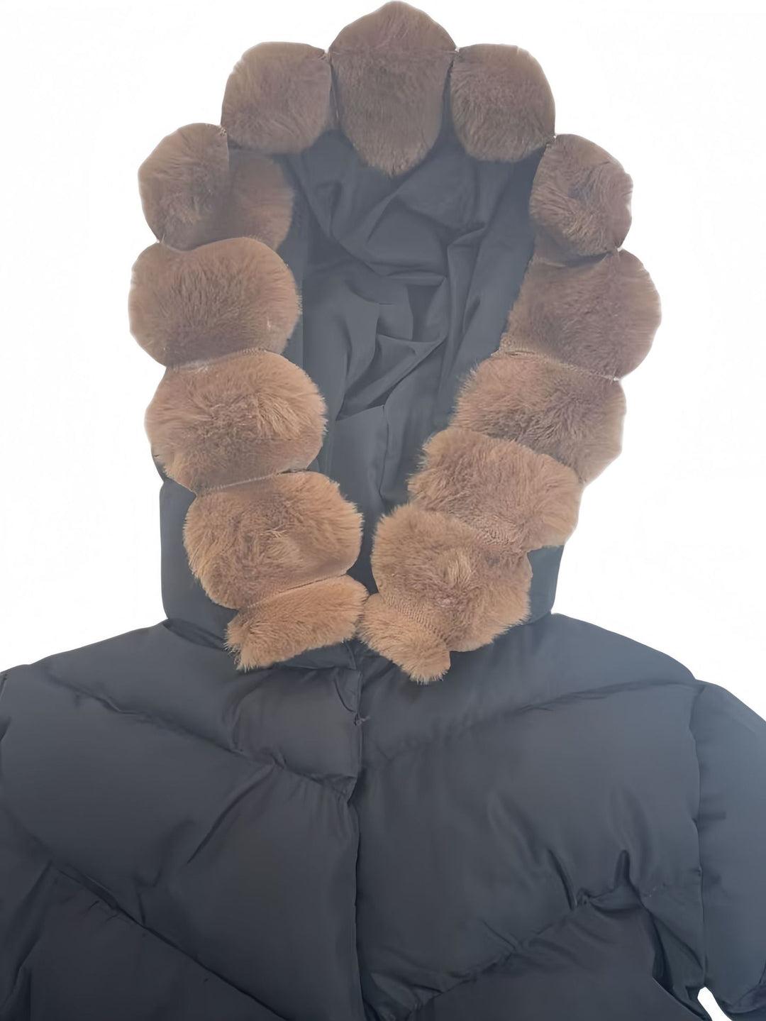 Women’s Fashion Down Jacket with High Neck Collar