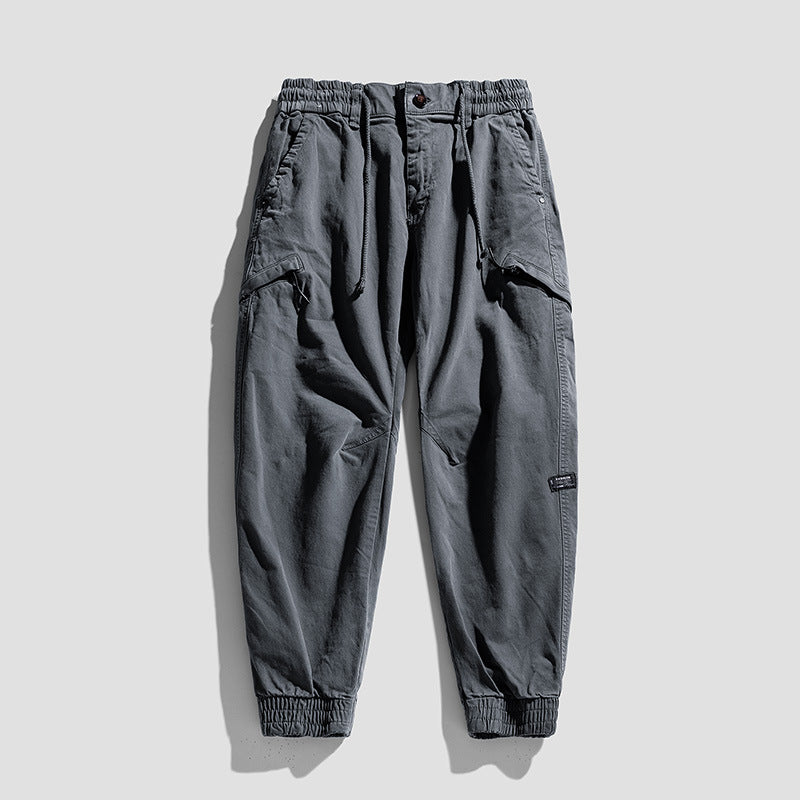 Herren Cargo-Jogginghose im Utility-Look mit elastischem Bund, Kniepaneelen und Klappentaschen Mune Fashion