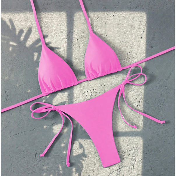 Women's Triangle Bikini with adjustable straps and slim bottoms Mune Fashion