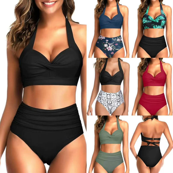 Ladies High-Cut Bikini with Refined Top Mune Fashion