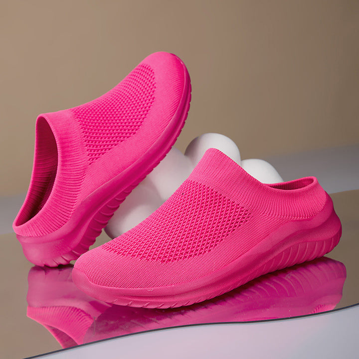 Women nan Slip-On knit trainers with sock-like shaft and ergonomic cushioning sole Mune Fashion