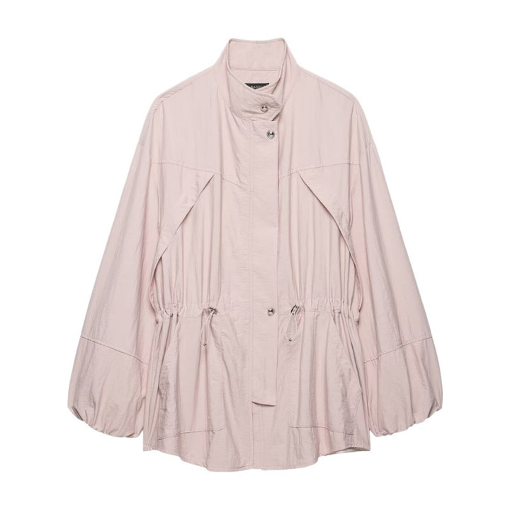 Women's lightweight oversized parka with drawstring waist and balloon sleeves Mune Fashion