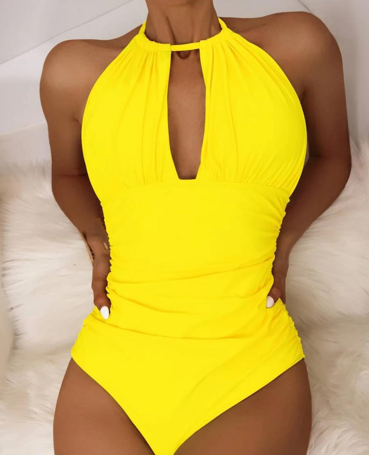 Women's swimsuit with stylish halter neck design Mune Fashion