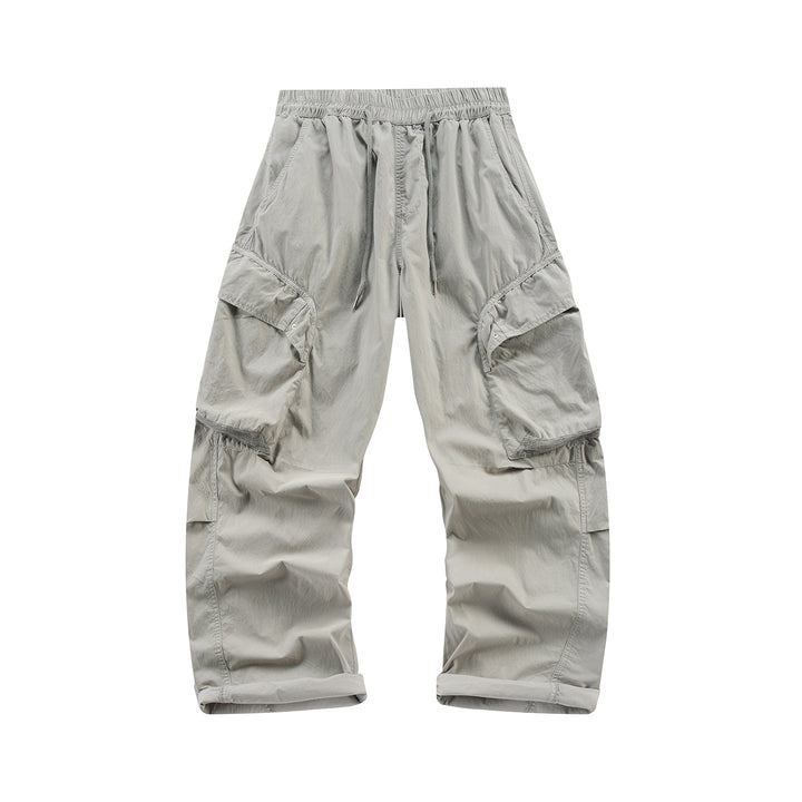 Herren Leichte Cargo-Jogginghose mit Elastikbund, Kordelzug und Mehrzwecktaschen Mune Fashion