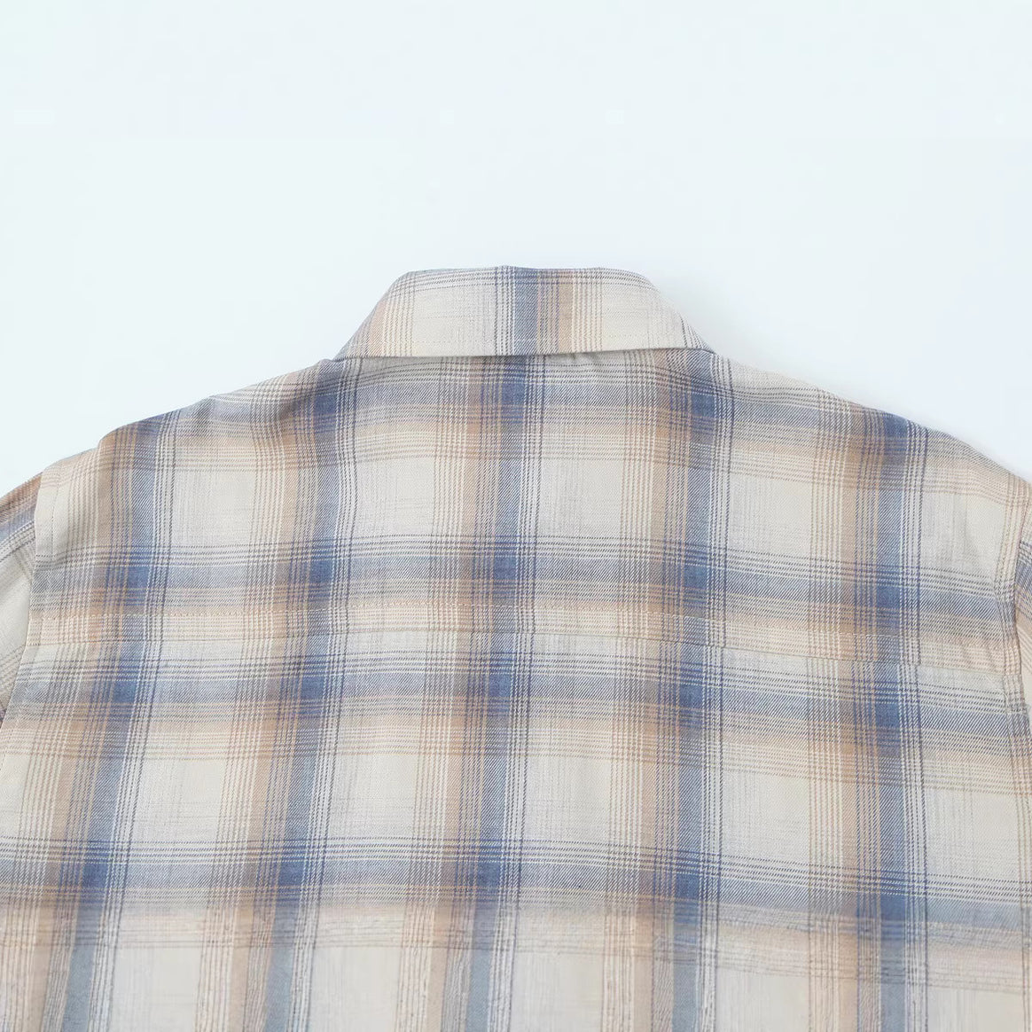 Women Oversize Check Shirt made of lightweight viscose with chest pocket Mune Fashion