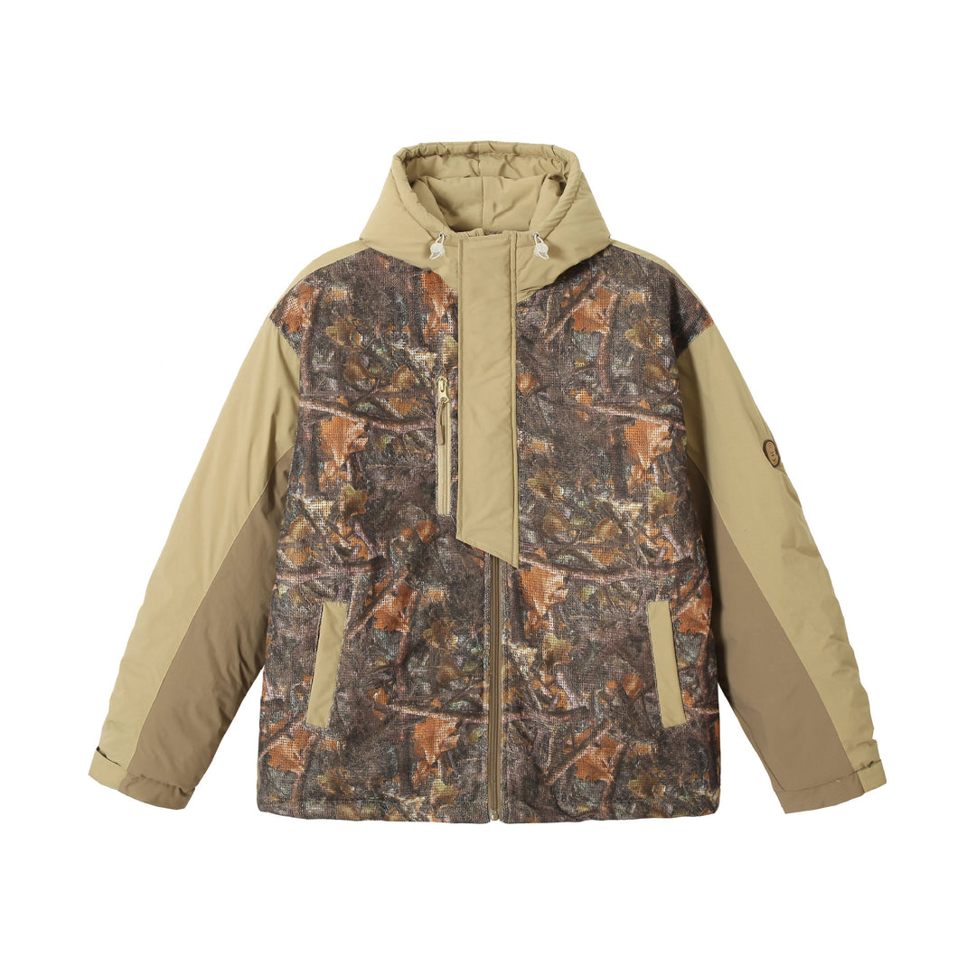 Men's waterproof camouflage field jacket with hood, thermal insulation and utility details Mune Fashion