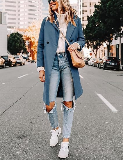 Women Elegant Wool Coat