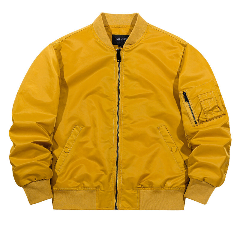 Men's water-repellent bomber jacket with ribbed cuffs and utility arm pocket Mune Fashion