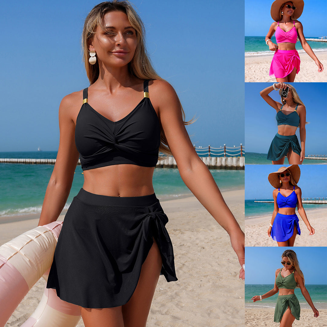 Ladies Swim Bikini with Wrap Skirt Mune Fashion