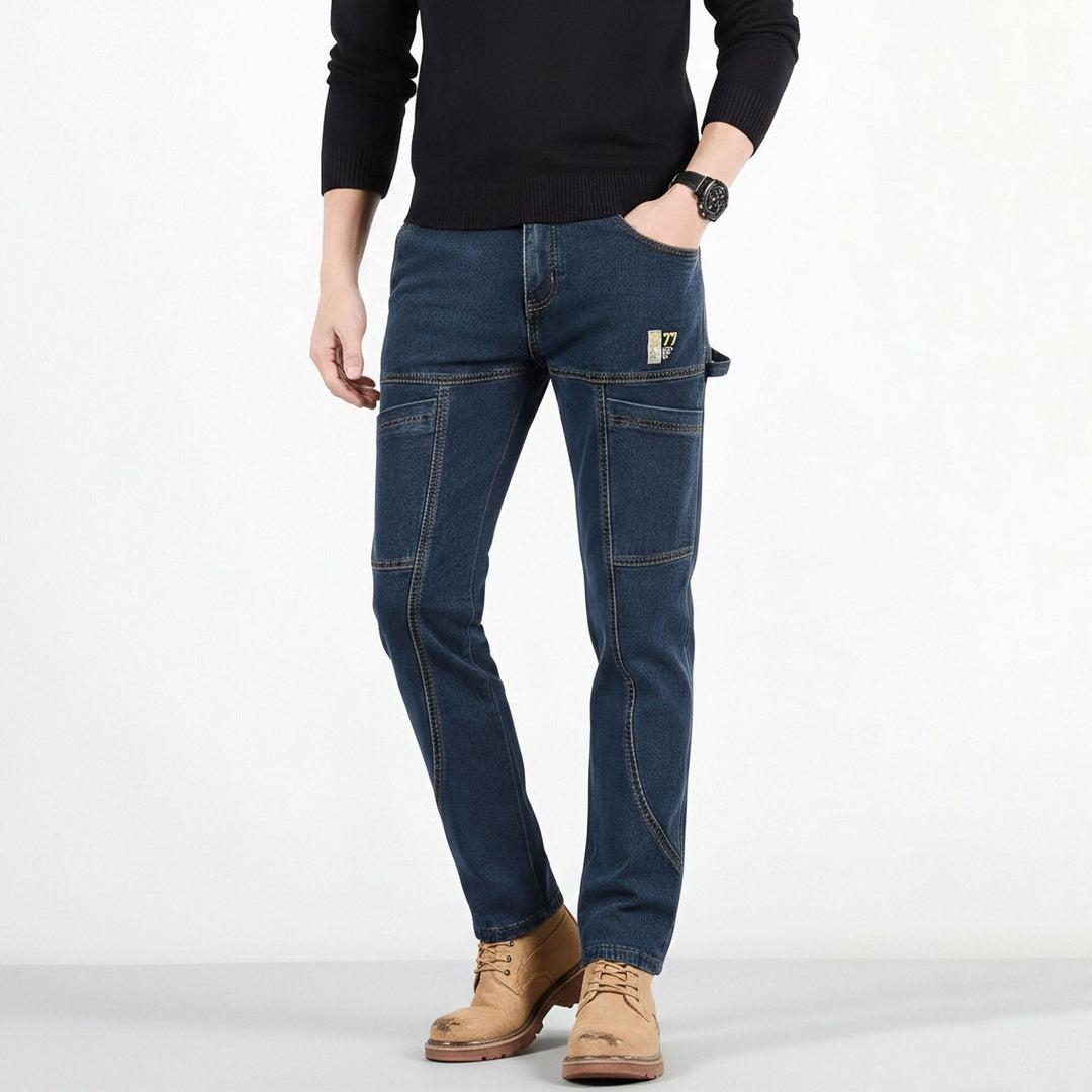 Men's Comfortable and Stylish Workwear Denim Pants Mune Fashion
