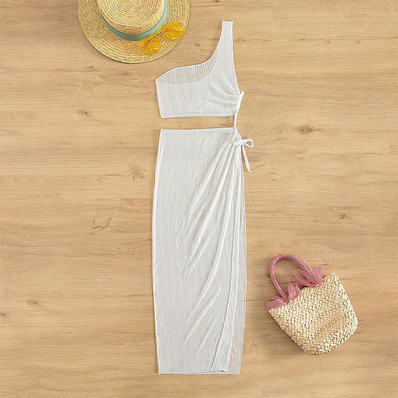 Ladies asymmetrical two-piece set Mune Fashion