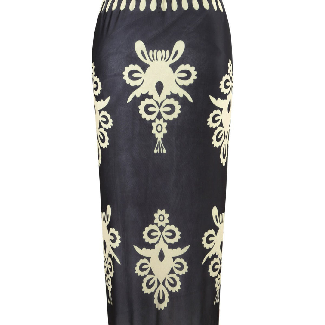 Women’s One-Piece Swimsuit with Elegant Wrap Skirt Mune Fashion