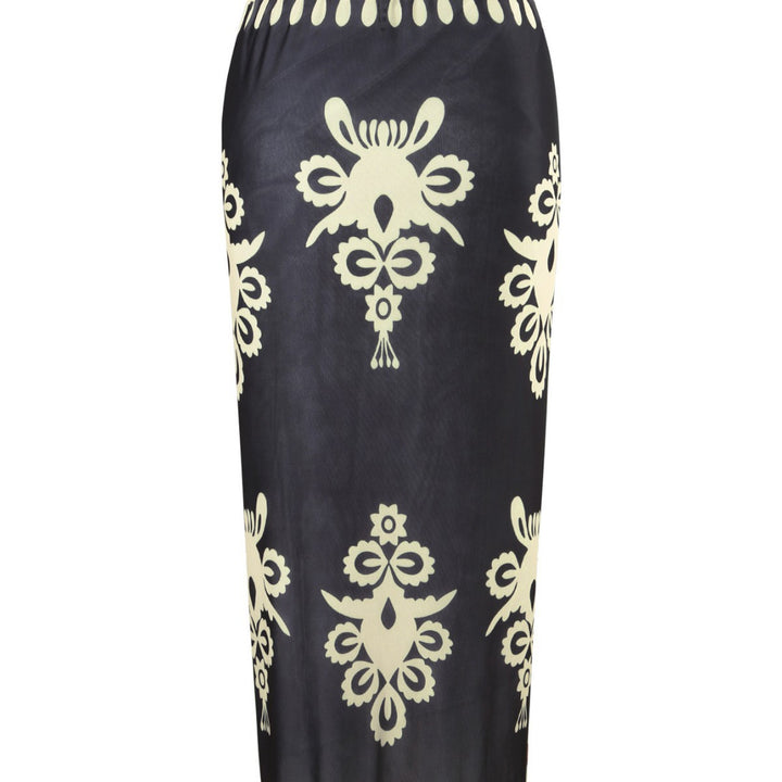 Women’s One-Piece Swimsuit with Elegant Wrap Skirt Mune Fashion