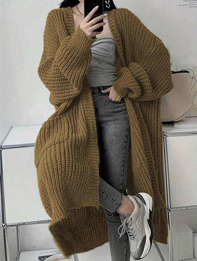 Women's Oversized Knitted Coat Mune