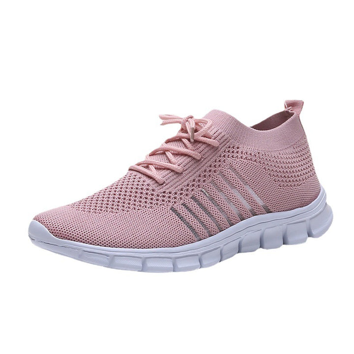 Women's breathable knitted sneakers with flexible segmented sole and comfort insole Mune Fashion