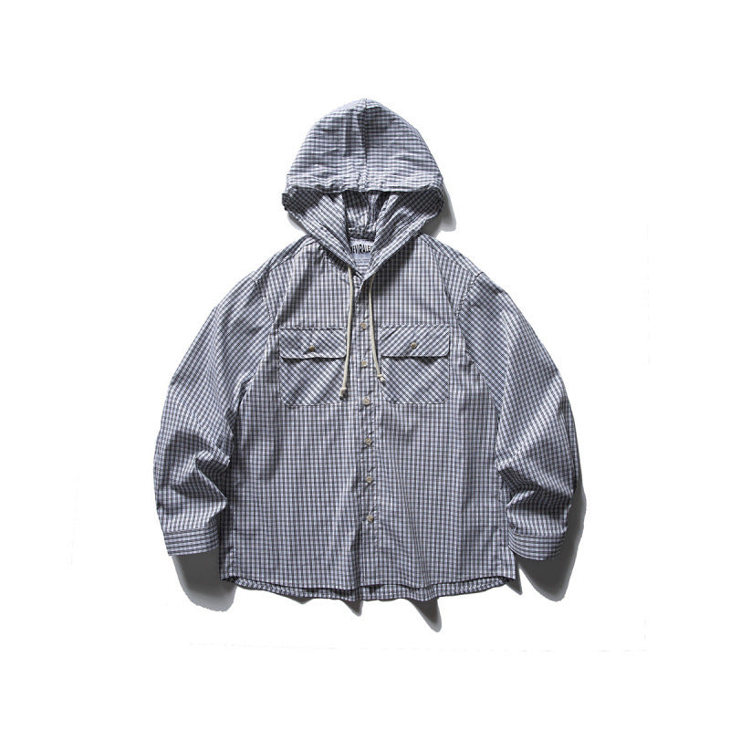 Unisex Oversized Hoodie Overshirt made of cotton blend with chest flaps and continuous button placket Mune Fashion